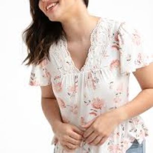 Ricki’s Crochet-Hem Tiered Top